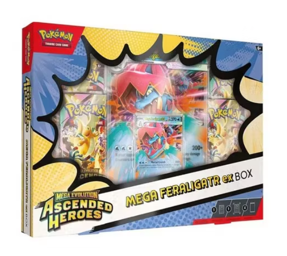 Pokémon Mega Feraligatr ex Box – Ascended Heroes
