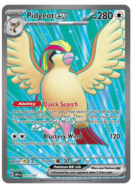 Pidgeot ex 217/197 OBF
